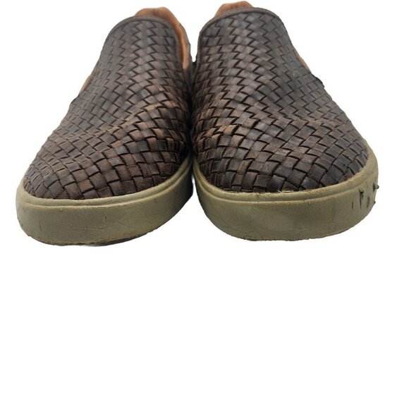 Olukai Lae'ahi Lauhala Brown Leather Slip-On Loafer Shoes 10486 Men’s Size 10 US - Picture 6 of 11